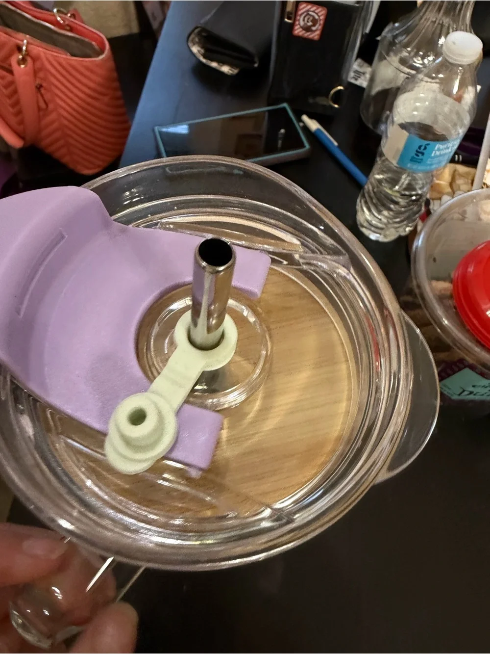 glass travel cup